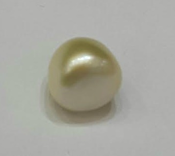 Persian Gulf Basra Pearl 3.29 carat Button Shape High Luster