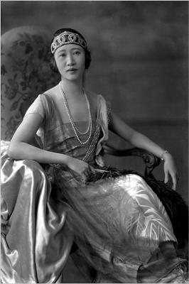 Chinese Diplomat's Wife in Pearls Strands