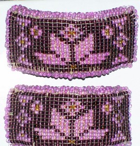 Purple Black Beading