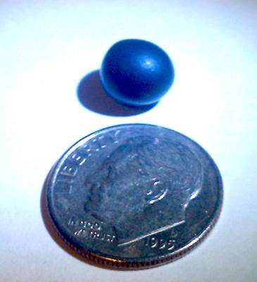 Purple pearl found in cherrystone clam