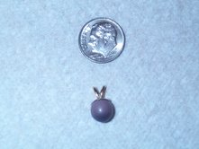 Purple Quahog Pearl Pendant