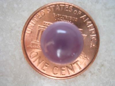Beautiful Purple Quahog Pearl -- Top View