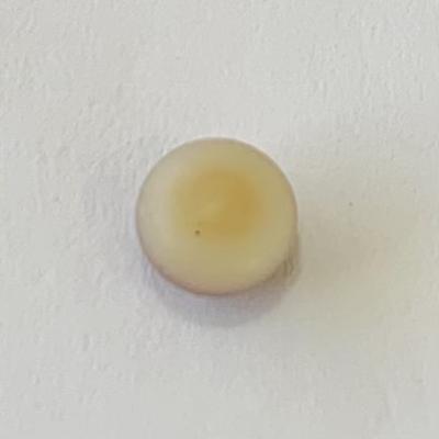 Quahog Pearl Lavender Perfect Button Shape 4mm