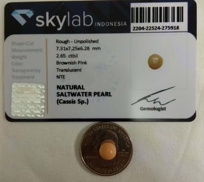 Queen Helmet Cassis Pearl 2.65CT