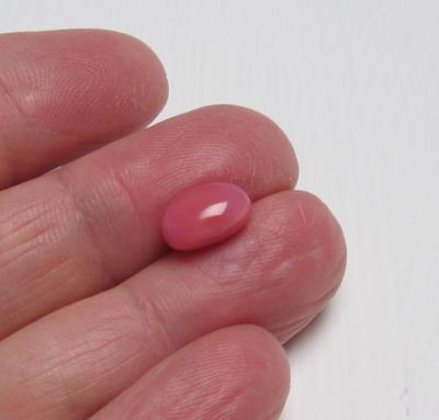 Rare 3.5 Carat Pink Conch Pearl Triangular Cylinder