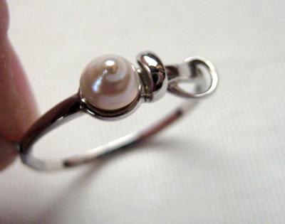 Ring with Natural Persian Gulf Pearl