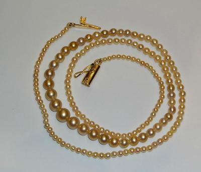 Salt Water Natural Pearls & 32.91 Carat