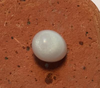 Saltwater Drop Pearl with Flame 1.85 carats