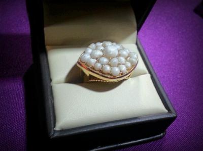 Sea Scallop Pearl Ring