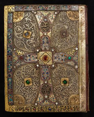 Back cover, Lindau Gospels, c. late eighth century.