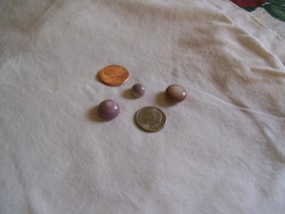 Thee Beautiful Purple Quahog Pearls