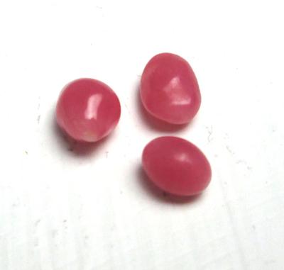 Three Conch Pearls 1+ carats Dark Pink Ovals