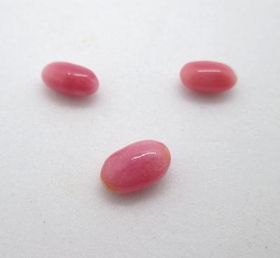 Three Dark Pink Conch Pearls 2+ carats Total