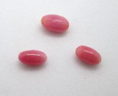 Three Dark Pink Conch Pearls 2+ carats Total