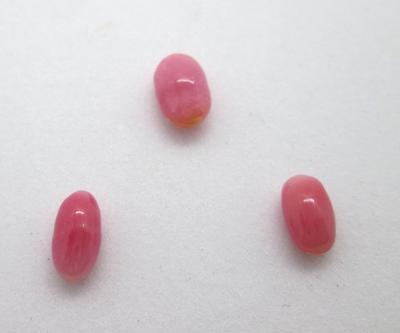 Three Dark Pink Conch Pearls 2+ carats Total