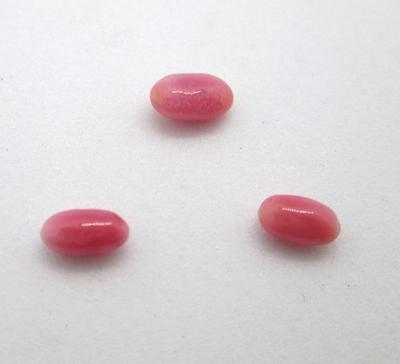 Three Dark Pink Conch Pearls 2+ carats Total