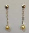 Earrings with Natural Pearls