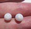 2 Amazing Drop Clam Pearls with Flame 10 carats total 14mm