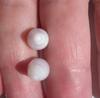 2 Amazing Drop Clam Pearls with Flame 10 carats total 14mm