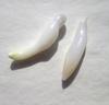 2 Clam Pearls Baroque Elongated 20mm