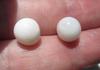 2 Clam Pearls Off Round Shape 9 carats total