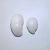 2 White Baroque Clam Pearls 12+ ct