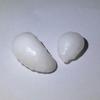 2 White Baroque Clam Pearls 12+ ct