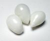 3 Clam Pearls Drop Set 12+mm 18 carats Total