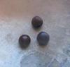 3 Purple Colored Blue Mussel Pearls 1.10 carat total