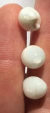 3 Roundish Clam Pearls with Flame - 12.50 carats Total
