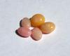5 Conch Pearls Pastel Colors Oval Shape 3+ carats Total