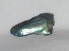 0.20 carat Iridescent Bluish Green Abalone Pearl