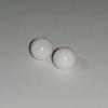 A Pair of White Clam Pearls 5.25 + 5.55 ct