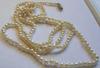 Antique Edwardian Natural Saltwater Pearl LONG Necklace