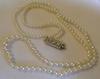 Antique Natural Pearl Necklace, Platinum/Diamond Clasp