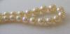 Antique Natural Saltwater Pearl Necklace, 18K Gold Diamond Clasp