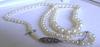 Antique Necklace--White, Round Natural Pearls!  44 carats