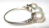 Antique Triple Natural Saltwater Pearl Ring