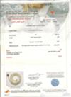 Bahrain Pearl Lab certificate for natural Basra pearl necklace