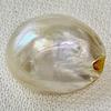 Basra Natural Pearl 11+ Carat Near Button Shape 14mm