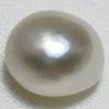 Basra Natural Pearl 8.70 Carat Button Shape 11mm