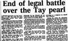 A 1992 news report about the end of the Abernethy Pearl legal dispute.