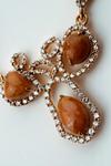Brown Conch Pearl & Diamond Necklace