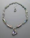 Californian Abalone Pearl & Gem Set Necklace