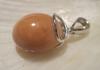 Cinnamon Colored Conch Pearl Pendant 10.05 carats on Sterling Silver