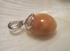 Cinnamon Colored Conch Pearl Pendant 10.05 carats on Sterling Silver