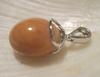 Cinnamon Colored Conch Pearl Pendant 10.05 carats on Sterling Silver