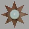 Clam Pearl 15+ ct Semi-Button with Flame