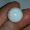 Clam Pearl 29.75 ct Stunning Flame 17mm Button Shape