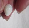 Clam Pearl Egg Shaped 4 carats 11mm with Flame